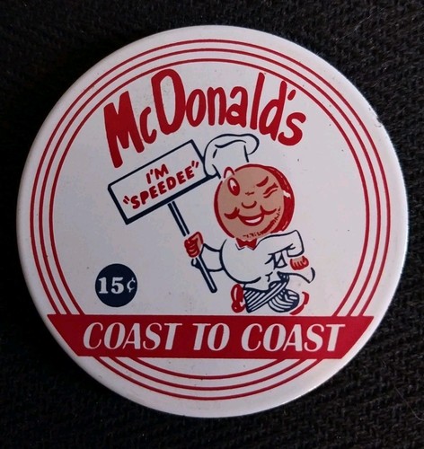 Mcdonalds vintage metal fridge - vintage,